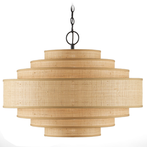Maura 30-Inch Chandelier in Natural by Currey & Company