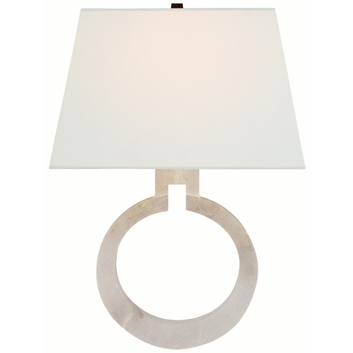 Visual Comfort Signature Collection Visual Comfort Signature Collection Chapman & Myers Ring Form Alabaster Wall Lamp CHD2970ALB-L