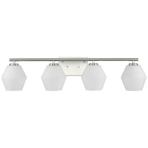 Progress Lighting Progress Lighting Safford 4-Light Brushed Nickel Vanity Light P300433-009