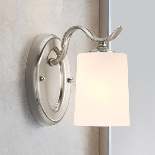 Progress Lighting Inspire Wall Sconce in Brushed Nickel by Progress Lighting P2018-09