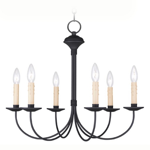 Livex Lighting Livex Lighting Heritage Black Chandelier 4526-04