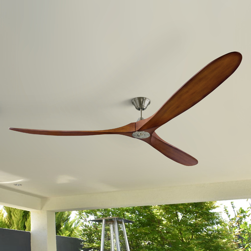 Maverick Super Max 88-Inch Fan in Brushed Steel by Visual Comfort & Co Fan Collection