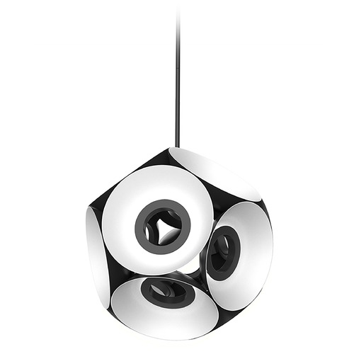 Kuzco Lighting Magellan LED Black and White 23-1/8-Inch Chandelier by Kuzco Lighting CH51224-BK/WH