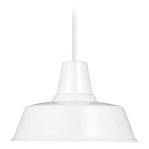 Visual Comfort Studio Collection Sean Lavin Barn Light White Outdoor Hanging Light