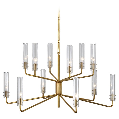 Aerin Casoria Large Chandelier in Antique Brass by Visual Comfort Signature