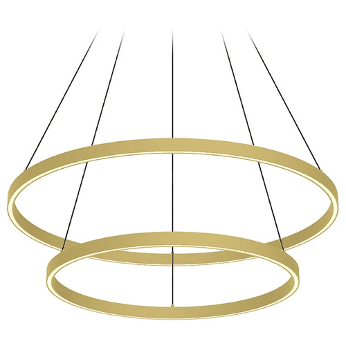 Kuzco Lighting Cerchio Brushed Gold LED Pendant by Kuzco Lighting CH87232-BG