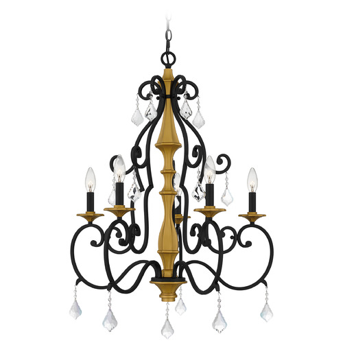 Quoizel Lighting Althea Matte Black Chandelier