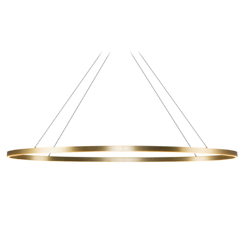 Kuzco Lighting Ovale Brushed Gold LED Pendant Light