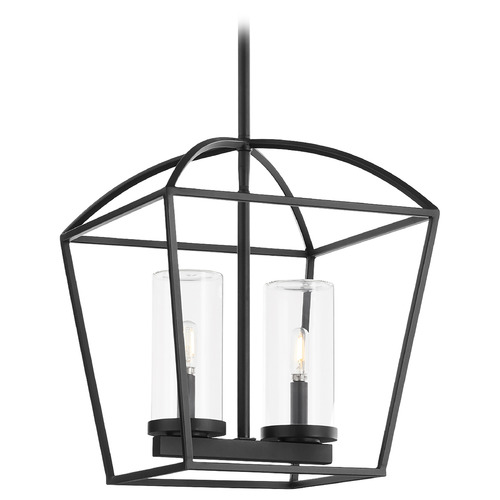 Odeon Matte Black Outdoor Hanging Light by Quorum Lighting