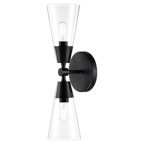 Designers Fountain Norro Matte Black Vertical Bathroom Light