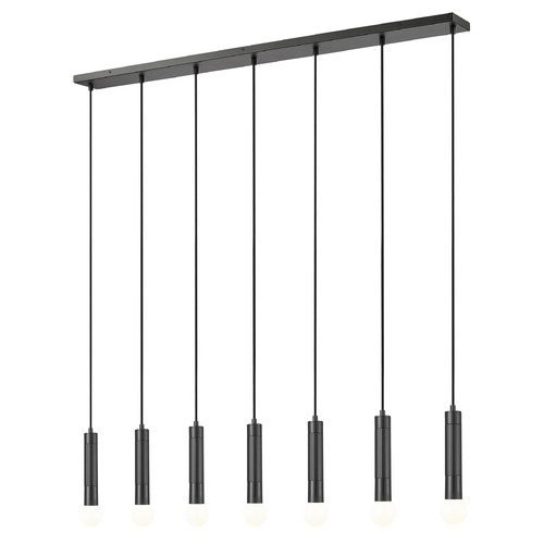 Z-Lite Z-Lite Stari Matte Black Multi-Light Pendant 1956P-7L-MB