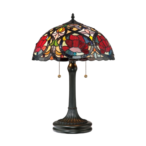 Larissa Table Lamp in Vintage Bronze by Quoizel Lighting