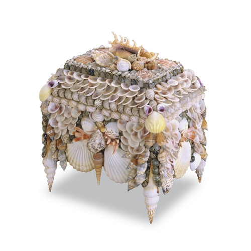 Boardwalk Shell Jewelry Box by Currey & Company