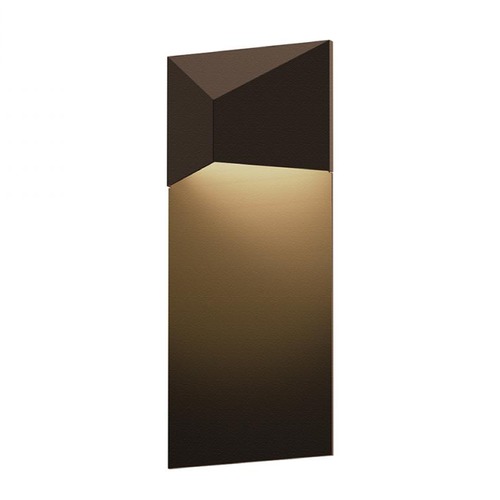 Sonneman Lighting Triform Textured Bronze LED Sconce by Sonneman Lighting 7330.72-WL