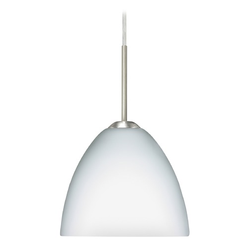 Besa Lighting Besa Lighting Sasha II Satin Nickel LED Mini-Pendant Light 1BT-757207-LED-SN