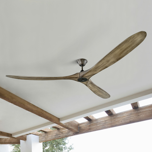 Maverick Super Max 88-Inch Fan in Aged Pewter by Visual Comfort & Co Fan Collection