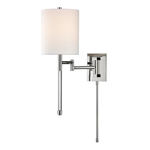 Hudson Valley Lighting Englewood Polished Nickel Swing Arm Lamp by Hudson Valley Lighting 9421-PN