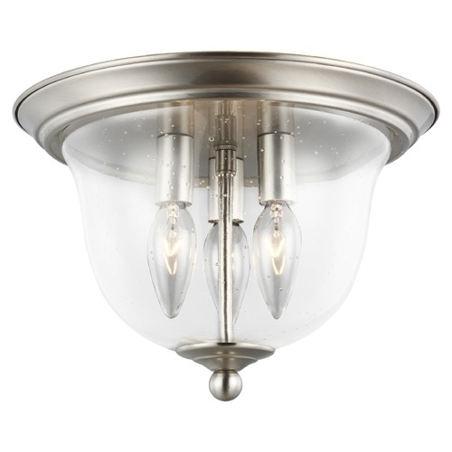 Generation Lighting Belton Brushed Nickel Flush Mount by Generation Lighting 7514503-962