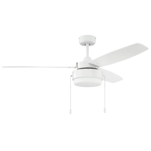 Intrepid 52-Inch LED Fan in White by Craftmade Lighting