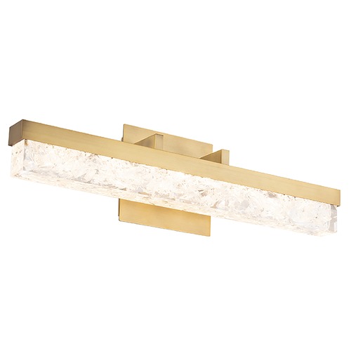Modern Forms by WAC Lighting Minx Aged Brass LED Vertical Bathroom Light by Modern Forms WS-62021-AB