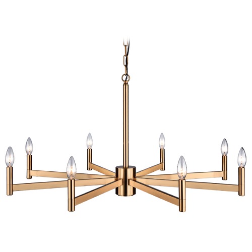 Matteo Lighting Euryale Aged Gold Chandelier by Matteo Lighting C52608AG