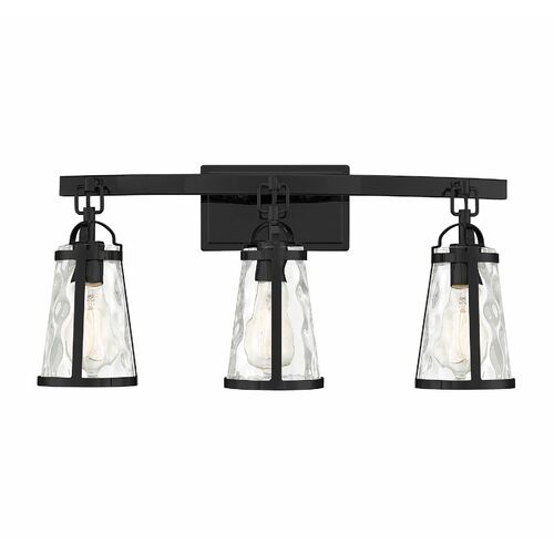 Albany 24-Inch Vanity Light in Black by Savoy House