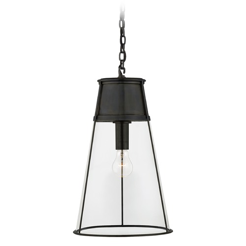 Visual Comfort Signature Collection Thomas OBrien Robinson Large Pendant in Bronze by Visual Comfort Signature TOB5753BZCG