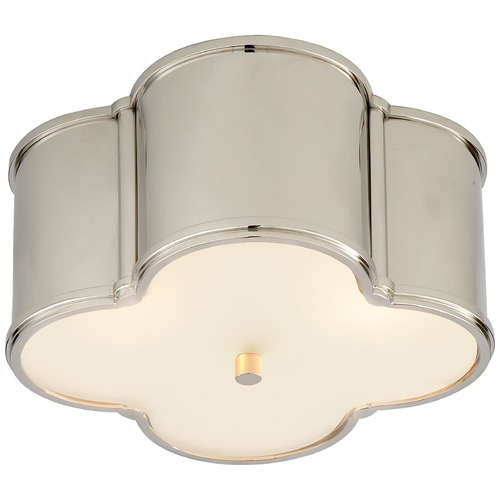 Alexa Hampton Basil Flush Mount in Polished Nickel by Visual Comfort Signature