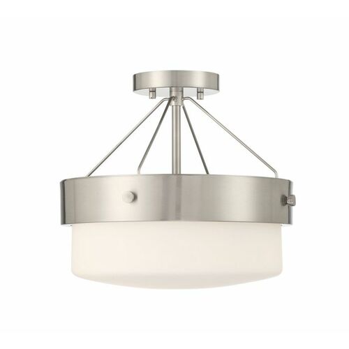 Oak Street Convertible Semi-Flush in Nickel by Craftmade Lighting