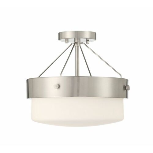 Craftmade Lighting Oak Street Convertible Semi-Flush in Nickel by Craftmade Lighting XS3213-BNK