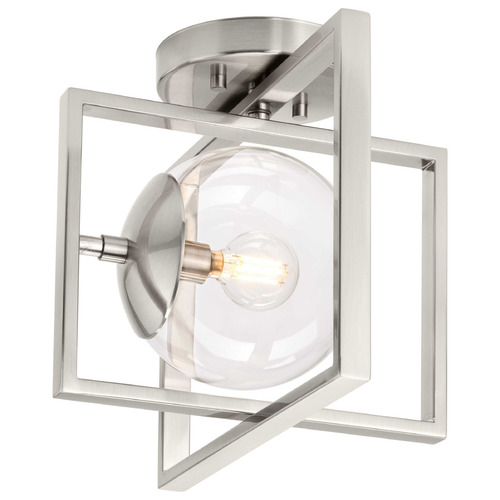 Progress Lighting Atwell Brushed Nickel Semi-Flushmount Light