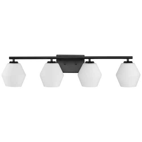 Progress Lighting Progress Lighting Safford 4-Light Matte Black Vanity Light P300433-31M