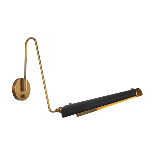 Osorio LED Wall Lamp in Brass & Matte Black by Alora Lighting