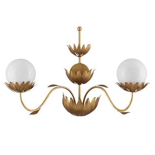 Currey and Company Tom Caldwell Mirasole Gold Leaf / Gold Sconce