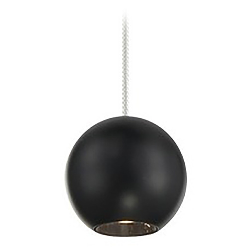 George Kovacs Itty Coal Black LED Mini-Pendant Light with Globe Shade