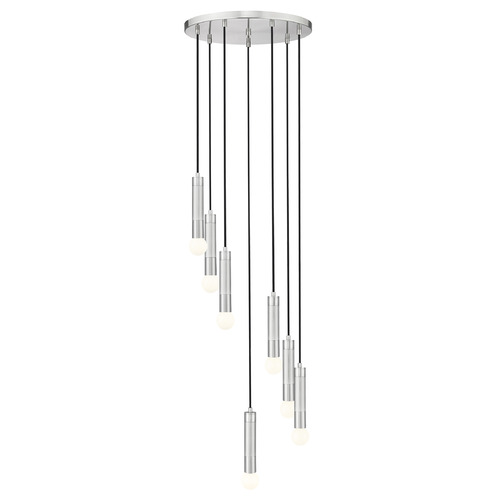 Z-Lite Z-Lite Stari Brushed Nickel Multi-Light Pendant 1956P-7R-BN