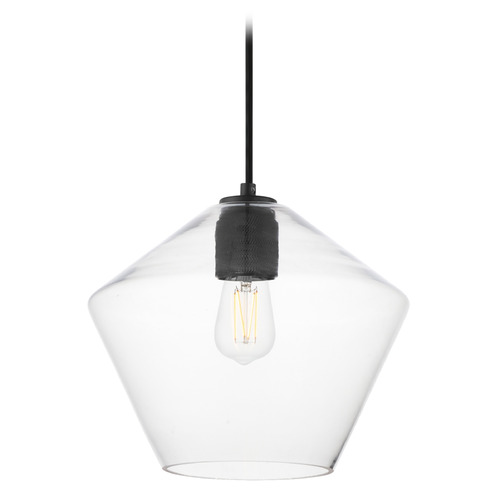 Maxim Lighting Maxim Lighting Geode Black Pendant Light with Bowl / Dome Shade 21337CLBK
