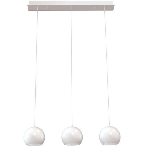 Afx Lighting Roxy White Multi-Light Pendant with Bowl / Dome Shade