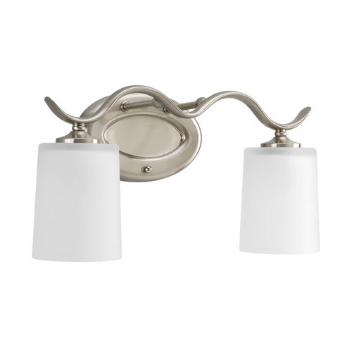 Progress Lighting Inspire Bathroom Light in Brushed Nickel by Progress Lighting P2019-09