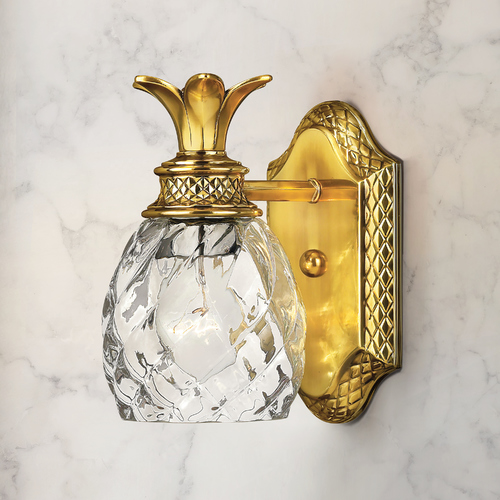 Plantation 8.75-Inch Wall Sconce in Burnished Brass by Hinkley Lighting