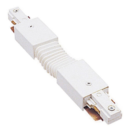 WAC Lighting White J Track 2-Circuit Flexible Track Connector