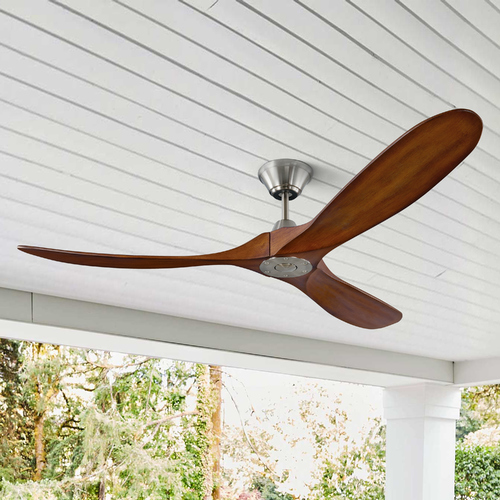 Maverick 60-Inch Fan in Brushed Steel by Visual Comfort & Co Fan Collection