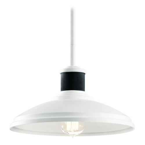 Allenbury 12-Inch Outdoor Hanging Light in White by Kichler Lighting