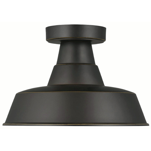 Visual Comfort Studio Collection Sean Lavin Barn Light Antique Bronze Semi-Flush Mount