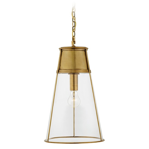 Visual Comfort Signature Collection Thomas OBrien Robinson Pendant in Antique Brass by Visual Comfort Signature TOB5753HABCG