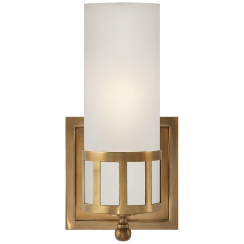 Visual Comfort Signature Collection Studio VC Openwork Single Sconce in Antique Brass by Visual Comfort Signature SS2011HABFG