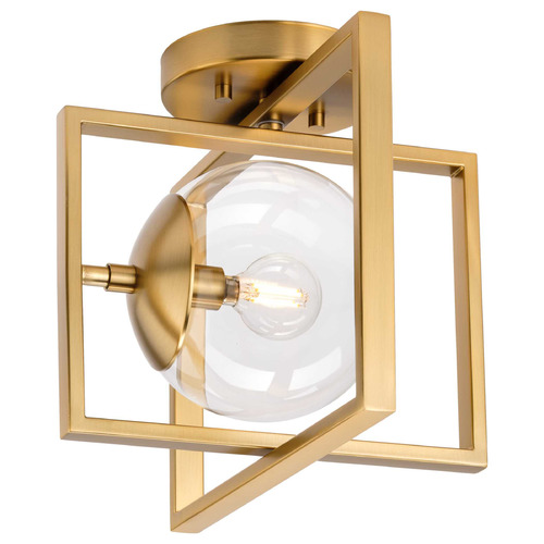 Progress Lighting Atwell Brushed Bronze Semi-Flushmount Light