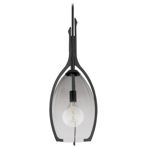 Troy Lighting Pacifica Forged Iron Pendant Light with Oblong Shade