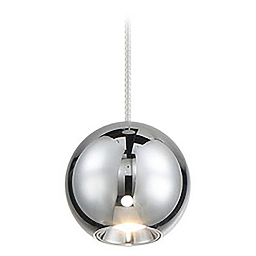 George Kovacs Itty Chrome LED Mini-Pendant Light with Globe Shade