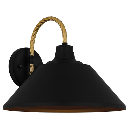Quoizel Lighting Longshore Matte Black Outdoor Wall Light